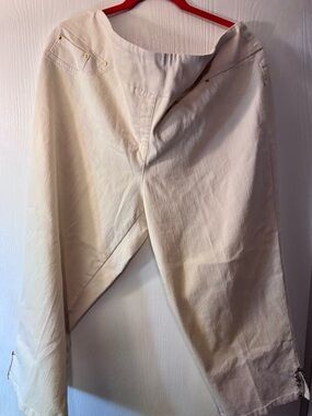 Ruby Rd. Cream Straight-Leg Chinos